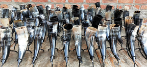 Corne à boire style VIKING, 1 pièce, de meilleure qualité, avec support corne - Product Image 5