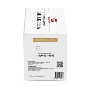 Lezzetli ve kullanışlı içecek hazırlama OEM toplu tedarik için bitkisel özü ile GANOHERB anında süt çay tozu - Product Image 4