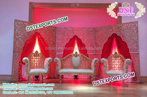 Exclusive Indo Canadian Wedding Stage Back <b>Frames</b> Indian Wedding Stage <b>Backdrop</b> Panels <b>Frames</b> Manufacturer and Exporter - Product Image 3