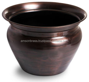 Maceta de Metal de Forma Redondeada PARA EL Hogar, Cubo Galvanizado, Calibre Pesado, a Prueba de Fugas, para Jardín y Hogar, Decorativo en Relieve - Product Image 5