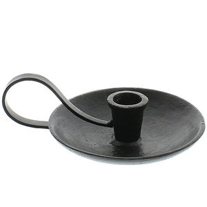 Antique-Style Metal <b>Black</b> Taper <b>Candle</b> Holder Handmade Iron Stand for Home Decoration for Ins Style - Product Image 1