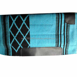 Couverture de selle en cuir de laine personnalisée faite à la main pour les chevaux de spectacle Western Design inspiré de la Nouvelle-Zélande de haute qualité - Product Image 1