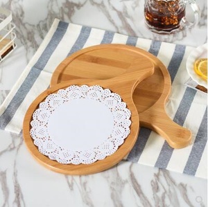 Sartén para servir pizza de madera de acacia con asa tamaño personalizado calidad fantástica sartén para servir pizza de madera de diferentes tamaños - Product Image 5