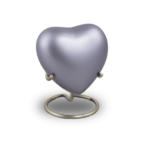 Urna de corazón brillante de estilo moderno, urna pequeña de cremación de recuerdo para cenizas humanas, Honra a tu ser querido con urna en forma de corazón - Product Image 1