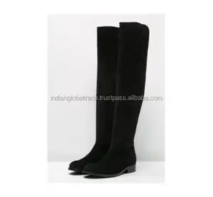 Suede Over The Knee Boots Black - Manufacturer Of Horse Riding Boots For Men And Women