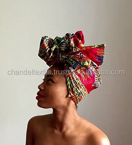 Headwrap Dashiki head wrap Hijab African print wax cotton Ankara Turban Head scarf African Easy Head wrap women Fashion