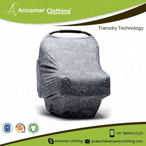 100% Organic Cotton Muslin Baby Car Seat Canopy Cover - Product Image 5