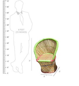 Último diseño hecho a mano ecológico caña de bambú madera Beige respaldo silla para sala de estar jardín salón principal silla al aire libre - Product Image 5