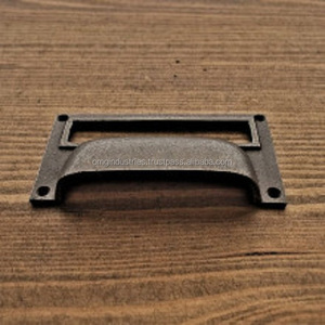 OMG Industries Cast Iron Drawer <b>Bin</b> Pull Label Holder Pull Handle - Product Image 1