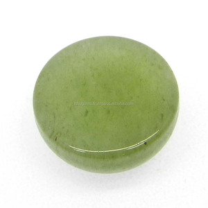 Natural 13mm redondo cabujón verde Aventurina 9,30 Cts piedra preciosa suelta para joyería - Product Image 1