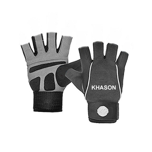GUANTES DE GIMNASIO DE ENTRENAMIENTO CON LOGOTIPO PERSONALIZADO PARA MUJER CUERO PÚRPURA NEGRO AZUL CLARO SET SIN DEDOS PARA ELEVACIÓN DE PESAS COLOR PERSONALIZADO - Product Image 5