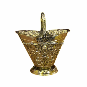 Metal Copper Hammered <b>Coal</b> Bucket Fireplace Accessories Ash Can and <b>Coal</b> <b>Scuttle</b> Bucket in Simple and Classy Look - Product Image 4