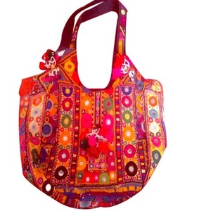 Sac à main ethnique indien pour femmes, sac seau brodé à la main, sac seau d'été en coton, sac seau à la mode gitane - Product Image 6