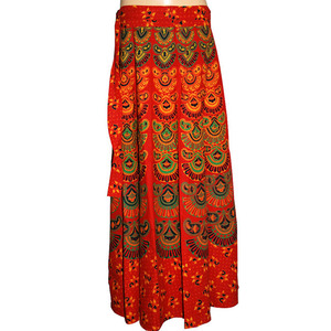 Jupe portefeuille en coton multicolore vintage pour adultes Style décontracté avec taille naturelle Maternité et caractéristique antistatique - Product Image 4