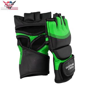 Guantes de boxeo MMA de la mejor calidad, guantes de boxeo Muay thai MMA con medio dedo, logo personalizado - Product Image 6
