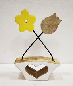 Flores de madera de decoración del hogar de alta calidad de último diseño de fabricante confiable para decoración de verano/flores de decoración del hogar - Product Image 4