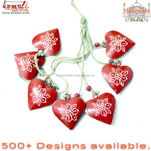 Rojo hinchado al por mayor corazón de metal de hierro de metal para la decoración del hogar - Product Image 4
