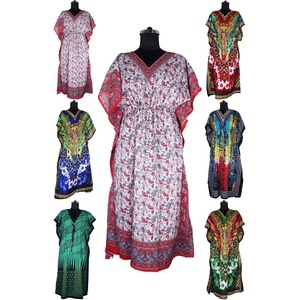 Vestido largo africano de viscosa, caftán - Product Image 1