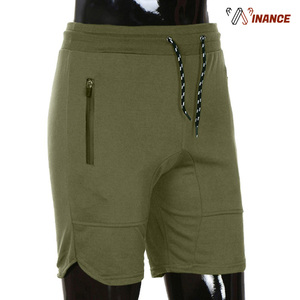 Pantalones cortos de gimnasio para hombre de alta calidad, color verde militar, pantalones cortos de Fitness para entrenamiento de gimnasio - Product Image 3