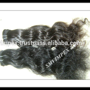 Cabello humano sin procesar. Cabello indio de textura ondulada India remy sin procesar. Cabello humano virgen de color natural - Product Image 2