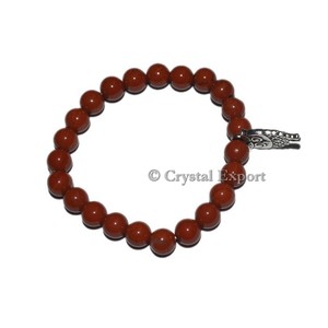 Buy Wholesale Price Gemstone Red Jasper Bracelets with Owl - Product Image 1