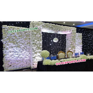 Fondo Floral para Boda, Muebles Tapizados en Cuero para Boda, Muebles Tapizados en Cuero para Boda Asiática, Decoración para Eventos en Minnesota - Product Image 1