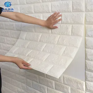 Papel de parede de espuma de tijolos 3d, bonito decoração de casa