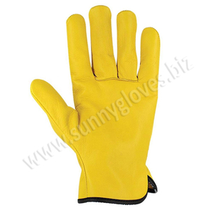 Yellow Goat Leather Rigger -<b>Gloves</b> - Product Image 3
