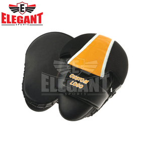 Negro/amarillo logotipo personalizado/etiqueta de boxeo enfoque objetivo de MMA guantes de boxeo tailandés huelga patada enfoque de entrenamiento almohadillas - Product Image 6