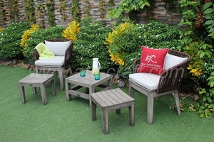 Table et chaises, ensemble de salle à manger pour meubles d'extérieur, le plus récent - Product Image 2