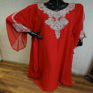 Vestido Abaya Kaftan de Dubái con Bordado Dorado - Product Image 6