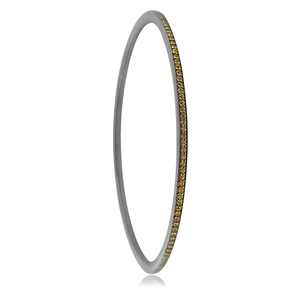 Brazalete elegante de plata 925 zafiro amarillo - Product Image 1