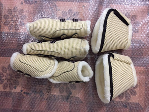 Bottes de protection en tissu de haute qualité pour chevaux de course – Équipement de protection des tendons pour éviter les blessures pendant l'entraînement et la compétition - Product Image 5