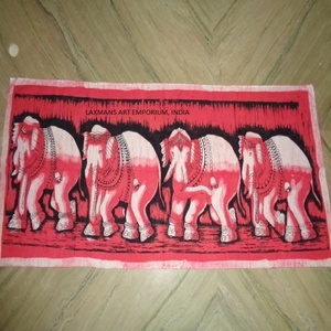 Colores sólidos Elephant Group Batik Impreso Algodón Tapices para colgar en la pared Tapices Técnicas de punto al por mayor de La India - Product Image 2