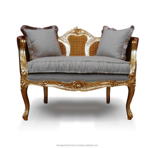 Meubles de maison en bois sculpté, mobilier à la mode, avec feuilles dorées antiques - Product Image 1