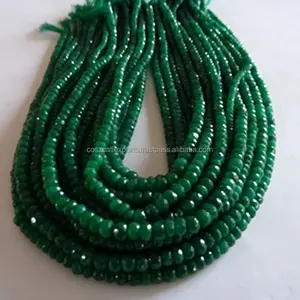 绿色刚玉圆角刻面校准圆珠数量定制宽松绿色祖母珠