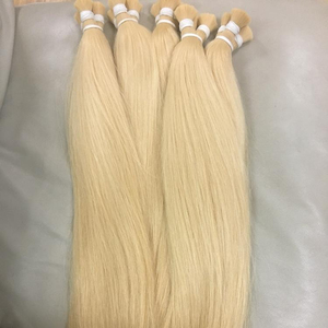 100% Extensions de cheveux vierges Remy de haute qualité vague droite soyeuse 613 cheveux de blanchiment colorés brillants tissage du Vietnam - Product Image 3