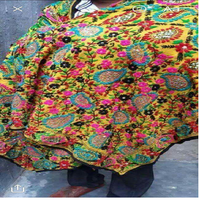 Écharpe châle longue en coton classique élégante de haute qualité pour femme, motif floral, taille personnalisée, KAMARVY, usage quotidien pour adulte