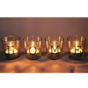 Beautiful Glass Tea <b>Light</b> Candle Holders for Indoor & <b>Outdoor</b> for Home Hotel Office <b>Christmas</b> Party & Wedding <b>Decorations</b> - Product Image 1