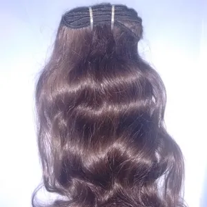 18" Raw hair extension from india.18" Body wavy human hair good feedback remy hair