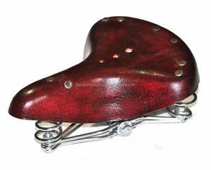 Sillín de bicicleta clásico, color marrón, cómodo - Product Image 1