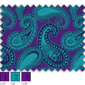 Tissu <span class=keywords><strong>de</strong></span> cravate en jacquard imprimé indien en gros <span class=keywords><strong>de</strong></span> Chine, imitation <span class=keywords><strong>soie</strong></span>, tissu <span class=keywords><strong>de</strong></span> cravate pour hommes - Product Image 5