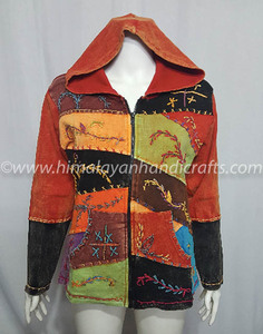 Sudadera con capucha estilo bohemio para mujer, diseño de mosaico MULTICOLOR CSWJ 453 - Product Image 2