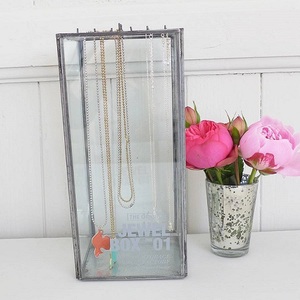 Boîte à bijoux verre métal boîte à bijoux support à bijoux - Product Image 1