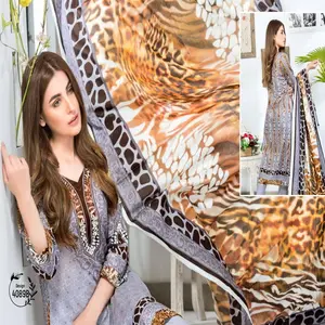 فساتين حديقة باكستانية مطبوعة/بدلة بنجابي مطبوعة سلوار كميز/بدلات جاهزة للسيدات في لاهور