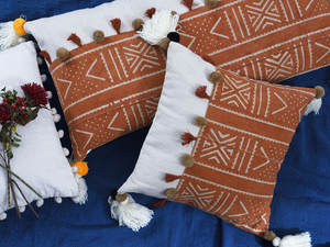 Algodón tela de lodo hecho a mano diseño 45 X45 CM decoración personalizado - Product Image 2