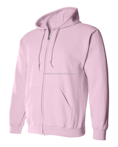 Venta al por mayor de sudaderas con capucha de color rosa de talla grande personalizadas para mujer de colores claros fabrica sudaderas - Product Image 1