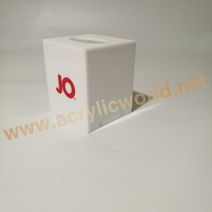 Boîte à mouchoirs acrylique boîte à mouchoirs mallette de rangement porte-couvercle conteneur boîte à mouchoirs/porte-serviettes - Product Image 5