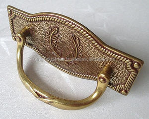 Acheter des poignées de tiroir en laiton pour meubles de cuisine, armoires, placards, poignées et boutons en gros, poignée de fenêtre antique - Product Image 5