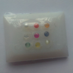 Pack de pierres précieuses Navratan multicolores naturelles d'origine indienne - Product Image 2